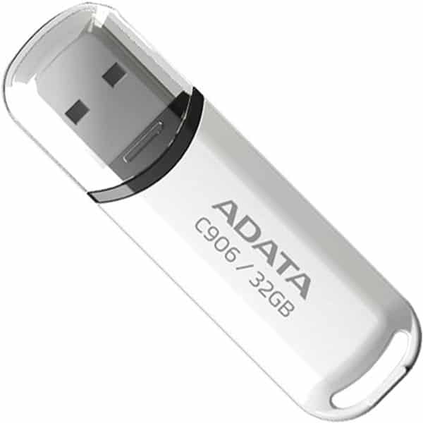 Memoria  Flash Adata C906 32gb Usb 2.0 Blanco (ac906-32g-rwh)