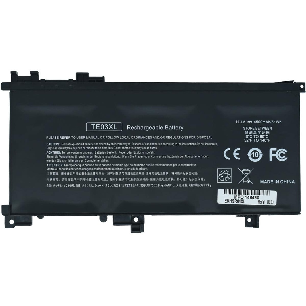 Bateria                                                                                                                                                                                                                                                                                               Para Laptop Battery First Bfhte03xl Interna 11.55v Para Hp Pavilion 15 Uhd Omen 15 15-ax000 5-bc000 15-bc015tx Serieshsxte03xl -