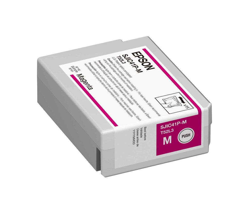 Cartucho                                                                                                                                                                                                                                                                                    De Tinta Epson C13t52l320 Magenta (colorworks C4000) -