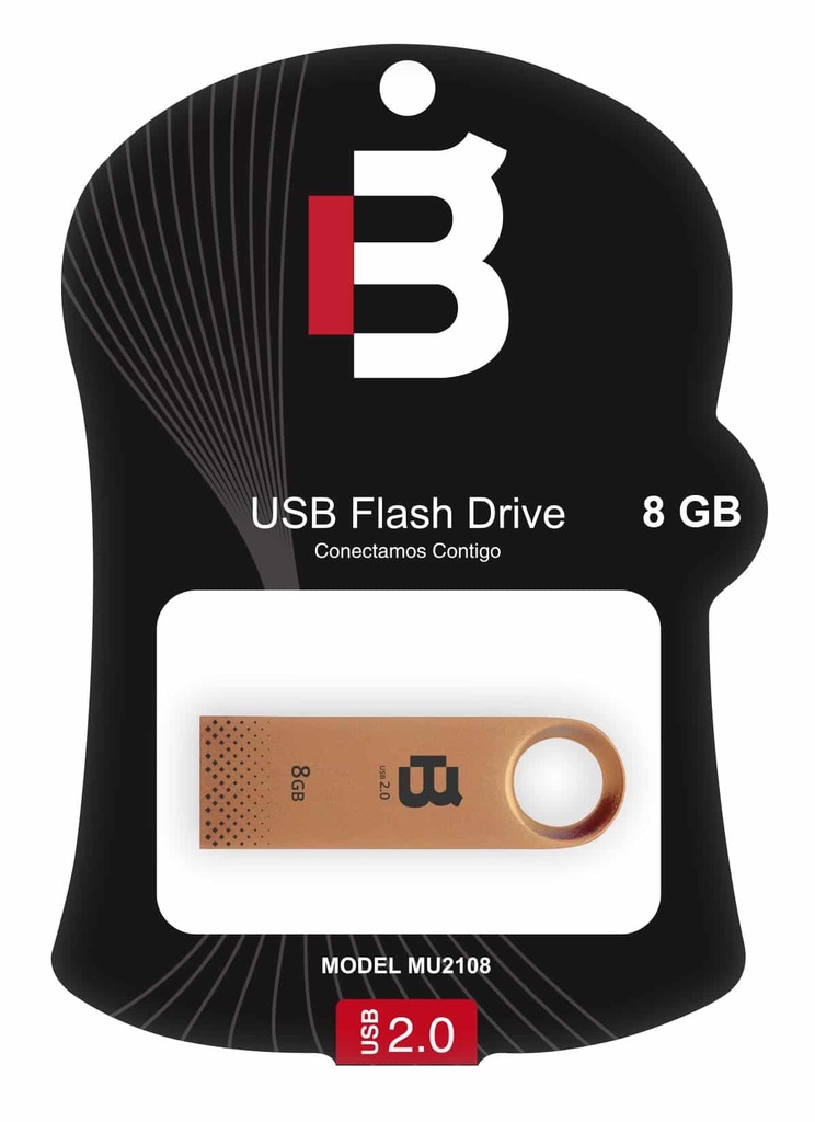Memoria                                                                                                                                                                                                             Usb Blackpcs Mu2108rg-8 - Bronce, 8 Gb, Usb 2.0