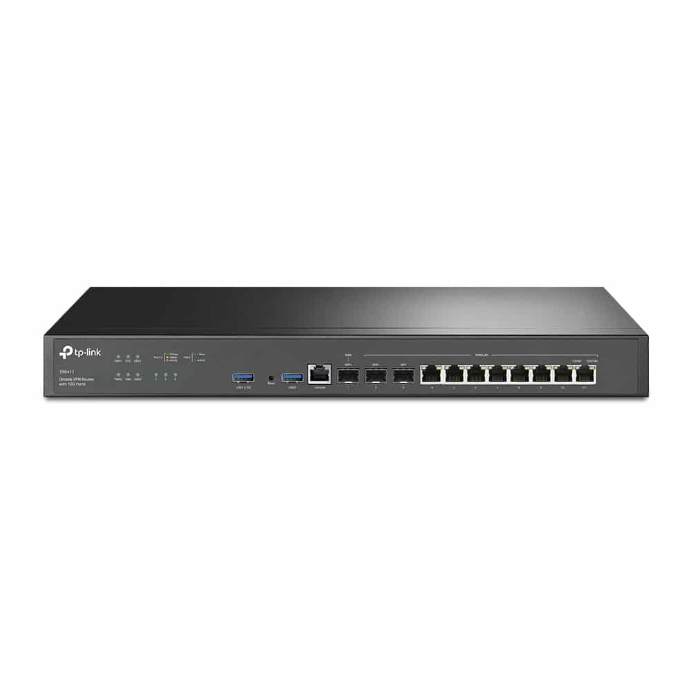 Router                                                                                                                                                                         Vpn Tp-link Er8411 Omada Con 10 Puertos Ge Sfp+ E Integrado En Omada Sdn -