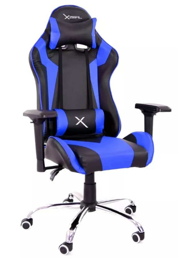Silla                                                                                                                                                            Gamer Azul Xz10 Xzeal. Zxsxz10a -