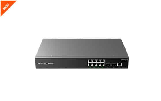 Switch                                                                                                                                                               Administrable Grandstream (gwn7801) 8 Puertos Gigabit + 2 Sfp. Capa 2 + - Fan-less, Qos Para Audio Y Video