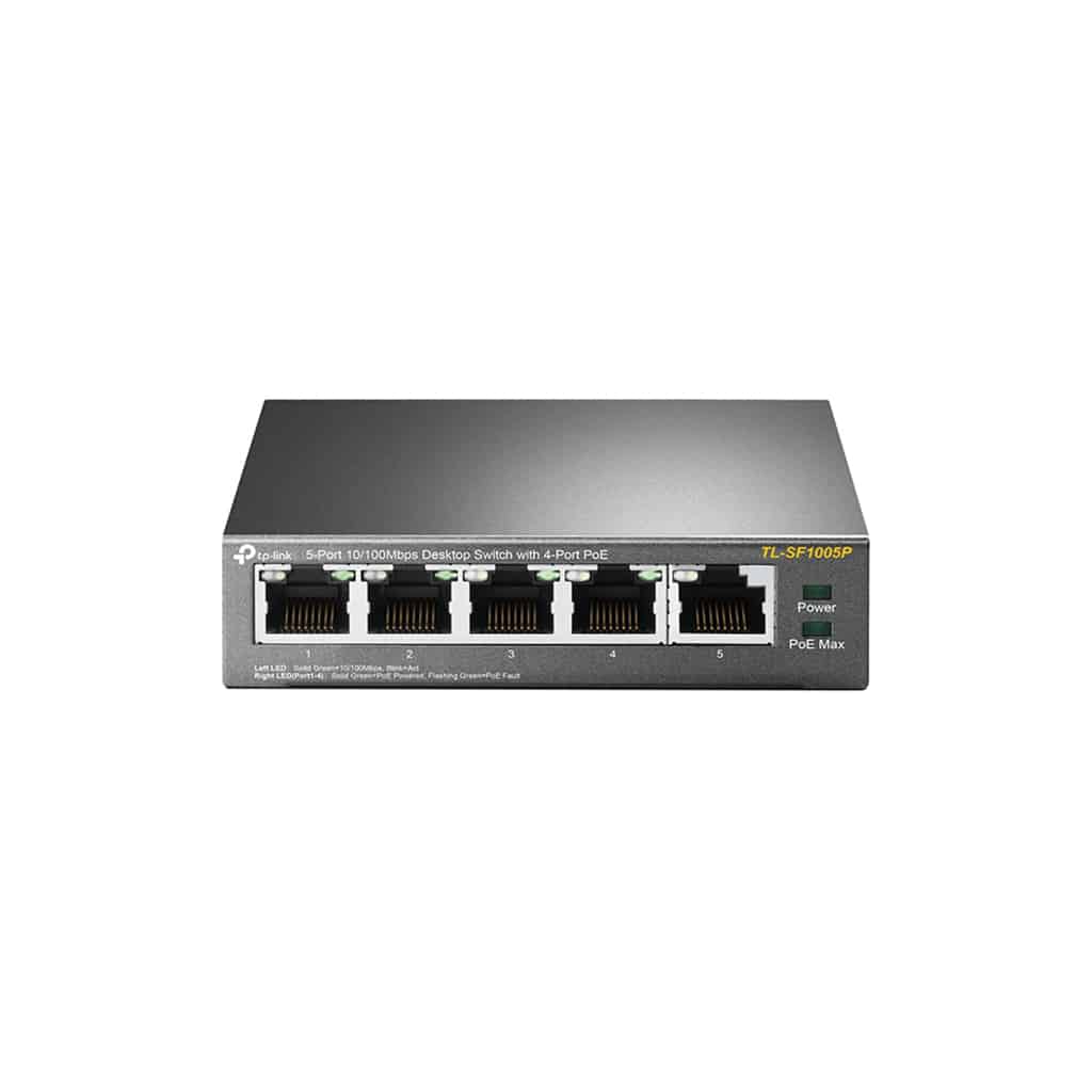 Switch                                                                                                                                                                De Sobremesa Con 5 Puertos A 10/100 Mbps Poe -