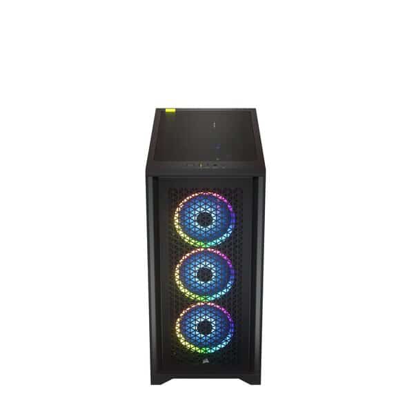 Gabinete                                                                                                                      Corsair Icue 4000d Rgb Airflow Mid-tower Black Cc-9011240-ww