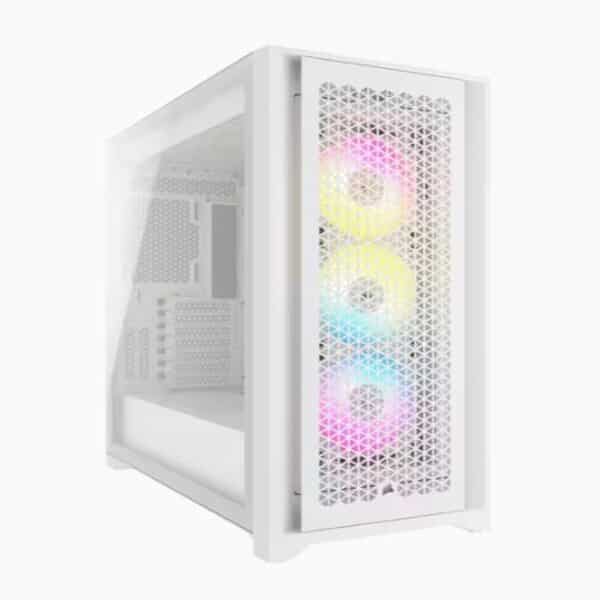Gabinete                                                                                  Corsair Icue 5000d Rgb Airflow Midtower White Cc-9011243-ww
