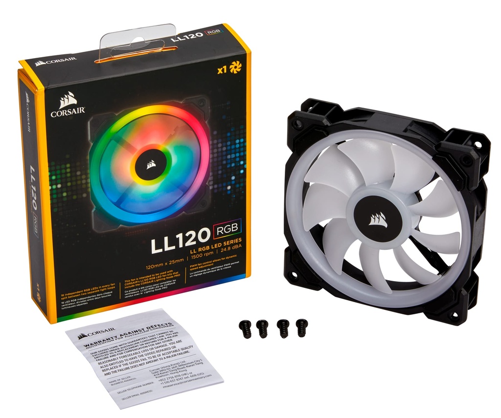 Ventilador                                                                                                                      Corsair Ll120 Rgb Dual Light Loop Co-9050071-ww