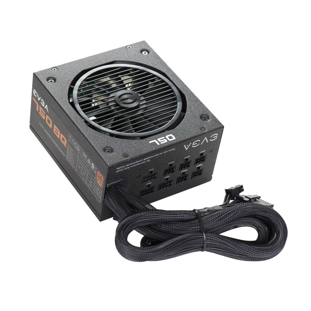 Fuente         De Poder EVGA 750 Bq 80 Plus Bronze, 24-pin Atx, 140mm, 750w