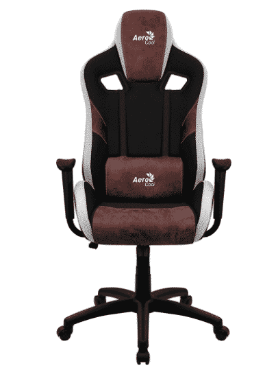 SILLA PARA GAMING AEROCOOL COUNT BURGUNDY RED 125KG AJUSTABLE TELA AERO SUEDE