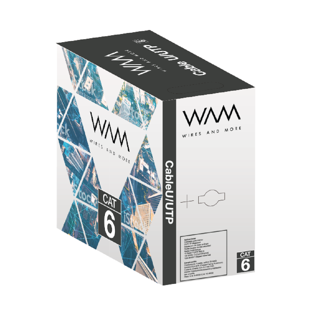 Wam                                                                                                                                                                                                                                                                                                                                                                                                                                                                                                                                                                                                                                                                                                                                                                                                                                                                                                         Bobina Cable Utp Cat6 Cca Interior Azul 305m(cat6-azul)