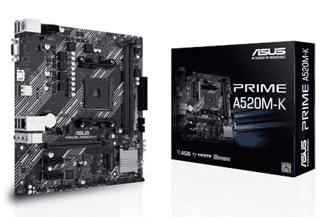 Tarjeta             Madre ASUS Prime A520m-k AMD 3ra Gen Ryzen AM4 DDR4 HDMI M.2