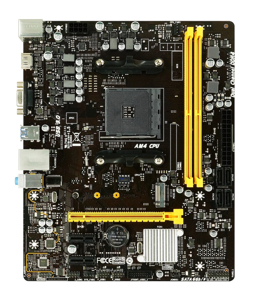 Tarjeta  Madre Biostar B450mh Ddr4 Hdmi Pcie M.2 Sata Amd Ryzen Am4