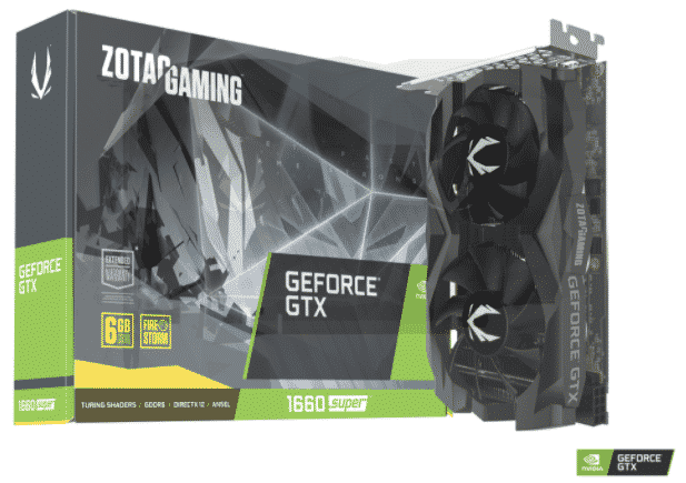 TARJETA DE VIDEO ZOTAC NVIDIA GEFORCE GTX 1660 SUPER TWIN FAN 6GB GDDR6