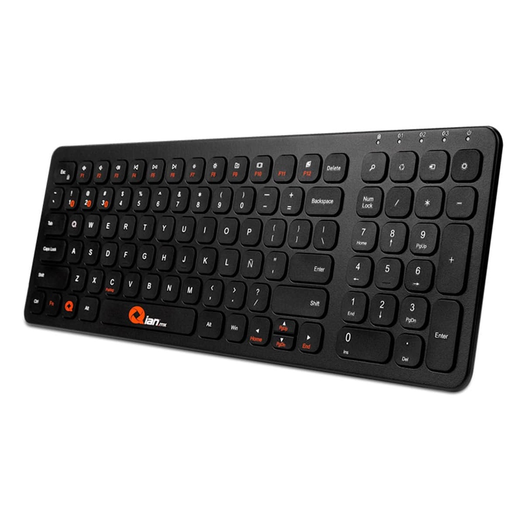 TECLADO BLUETOOTH MULTIMEDIA QIAN QACTB18004 W/iOS/ANDROID BAT. RECARG