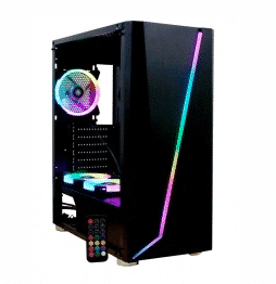 GABINETE GAMING YEYIAN (2HDD, 3SSD) CRIST TEMP RGB ARMAGEDDON 2200