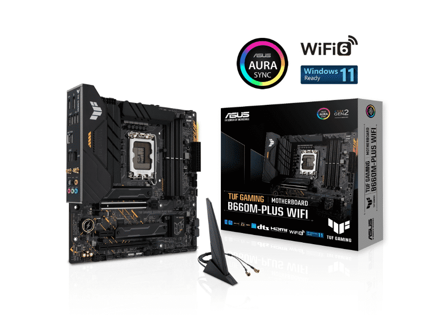 Tarjeta Madre ASUS Micro ATX TUF GAMING B660M-PLUS WIFI D4 Socket 1700 Intel pue