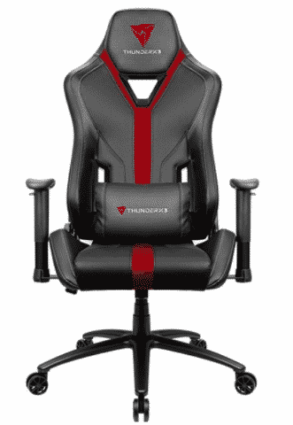 SILLA PARA GAMING THUNDER X3 YC3 NEGRO/ROJO 150KG CUERO SINTETICO