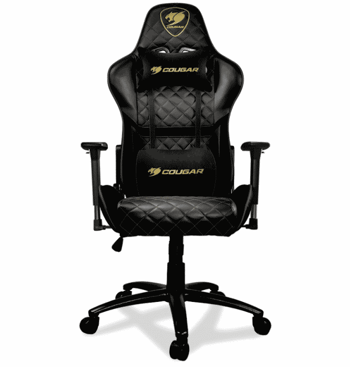 Cougar Silla Gamer Armor One Royal, hasta 120Kg, Negro/Amarillo