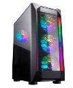 GABINETE PARA GAMING COUGAR MX410-G-RGB CRISTAL TEMPLADO