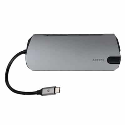 Hub                                                                                                                                                                                                                                                                                                                                                                                                Acteck Usb Type C 10 In 1 Port X Dh670 Win/mac Plata Ac-932943