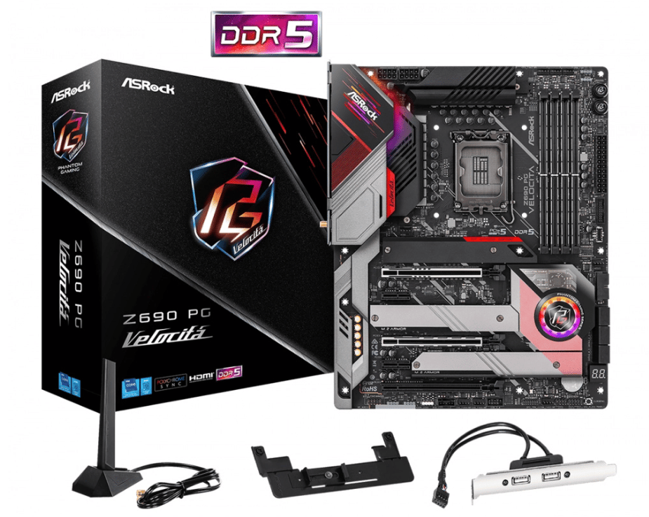 Tarjeta                                                                                                                                                                                                                                                                                                                                                                                                                                                                                                                                                                                                                                    Madre Asrock Z690 Pg Velocita Soc 1700 Hdmi,dp,ddr5,usb 3.2