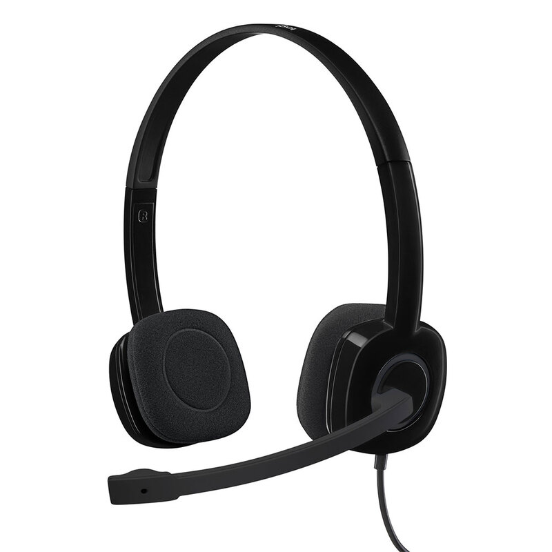 Diadema  Logitech H151 Stereo C/microfono 3.5mm (981-000587)