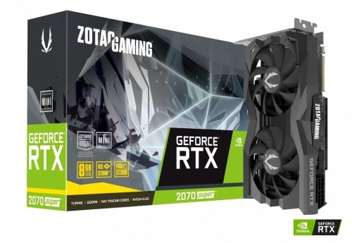 TARJETA DE VIDEO ZOTAC NVIDIA GEFORCE RTX 2070 SUPER MINI 8GB GDDR6