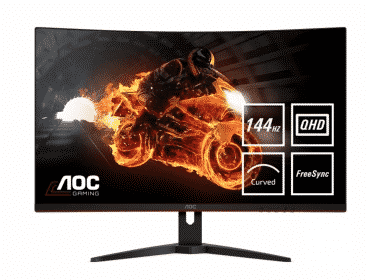 MONITOR PARA GAMING AOC CURVO CQ32G1 LED 31.5 PULGADAS QUAD HD WIDE FREESYNC 144HZ HDMI