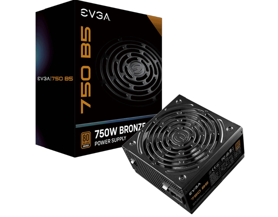 Fuente de Poder EVGA 750 B5 80 PLUS Bronze, 24-pines ATX, 135mm, 750W