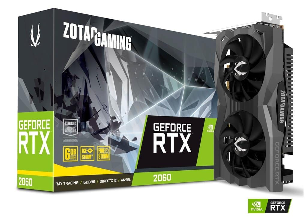 TARJETA DE VIDEO ZOTAC NVIDIA GEFORCE RTX 2060 6GB GDDR6 zt-t20600k-10m