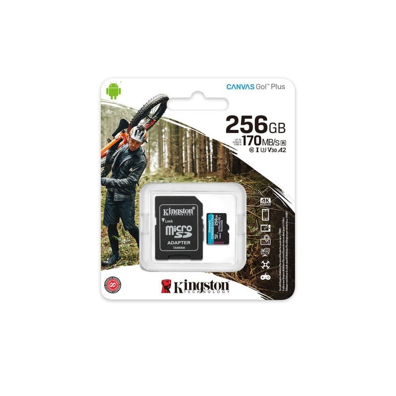 Memoria  Kingston Micro Sdxc Canvas Go Plus 170r A2 U3 V30 (sdcg3/256gb)