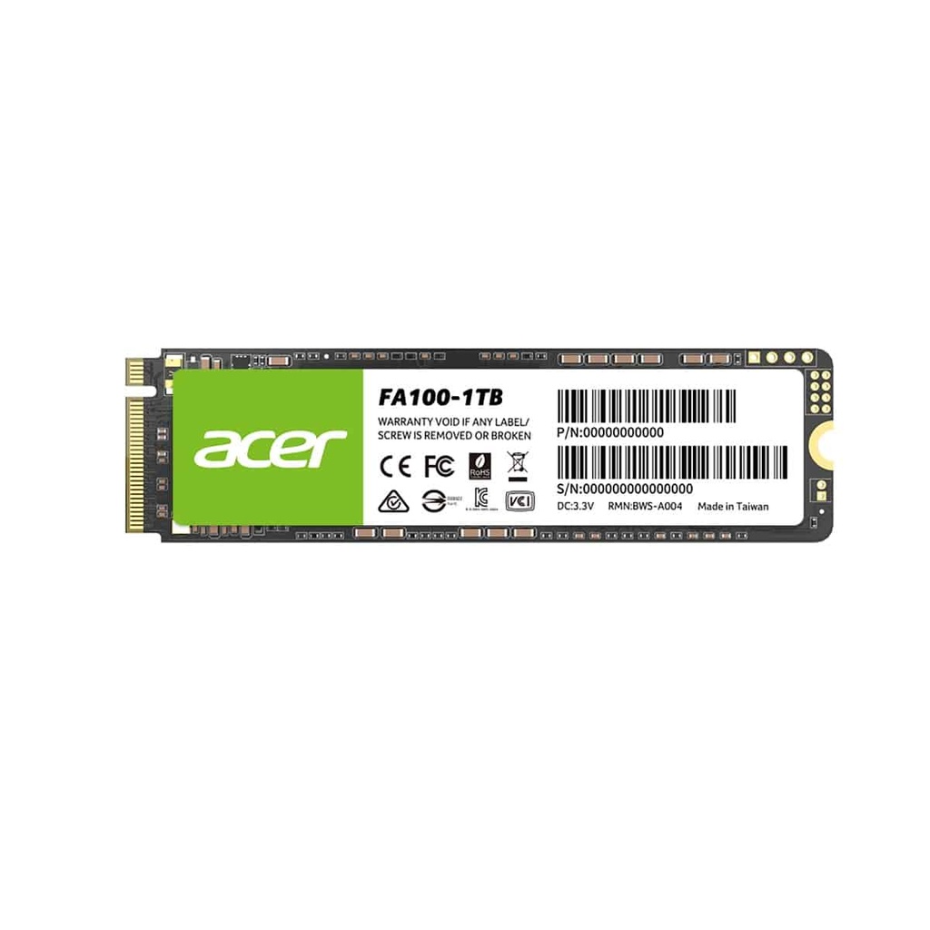 Unidad  Ssd Acer Fa100 1tb M.2 Nvme3300mb/s (bl.9bwwa.120)
