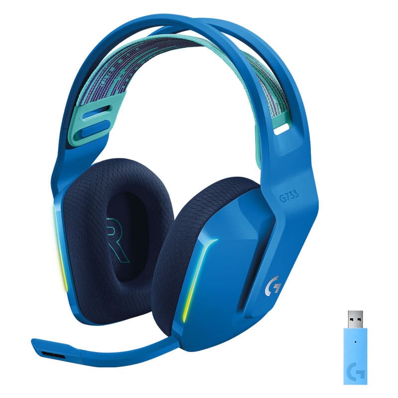 Diadema  Logitech G733 Lightspeed Wireless Rgb Gaming Azul 981-000942