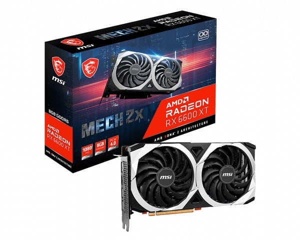 Tarjeta                                                                                                                                                                                                                                                                                                                                                                                                                                                                                                                                                                                                                                                                                                                                                                                                                                                                  De Video MSI Radeon Rx 6600 XT Mech 2x 8g OC GDDR6 8gb DP HDMI