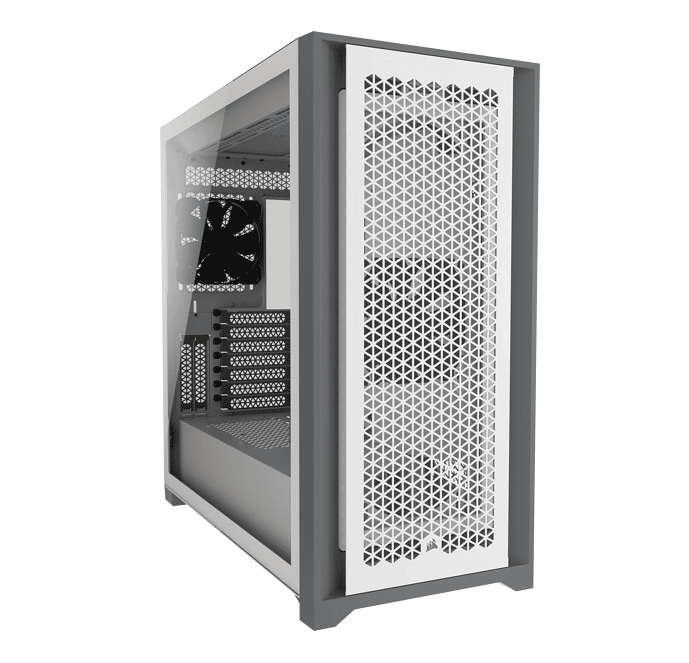 Gabinete                                                                                                                                                                                                             Corsair Icue 5000d Airflow White Tg Atx Cc-9011211-ww