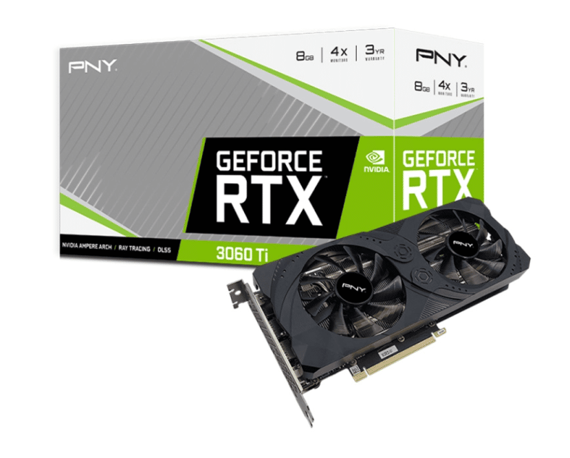 Tarjeta De Video Pny Nvidia Geforce RTX 3060 Ti 8gb Uprising Lhr 8gb 256-bit GDDR6 PCI Ex