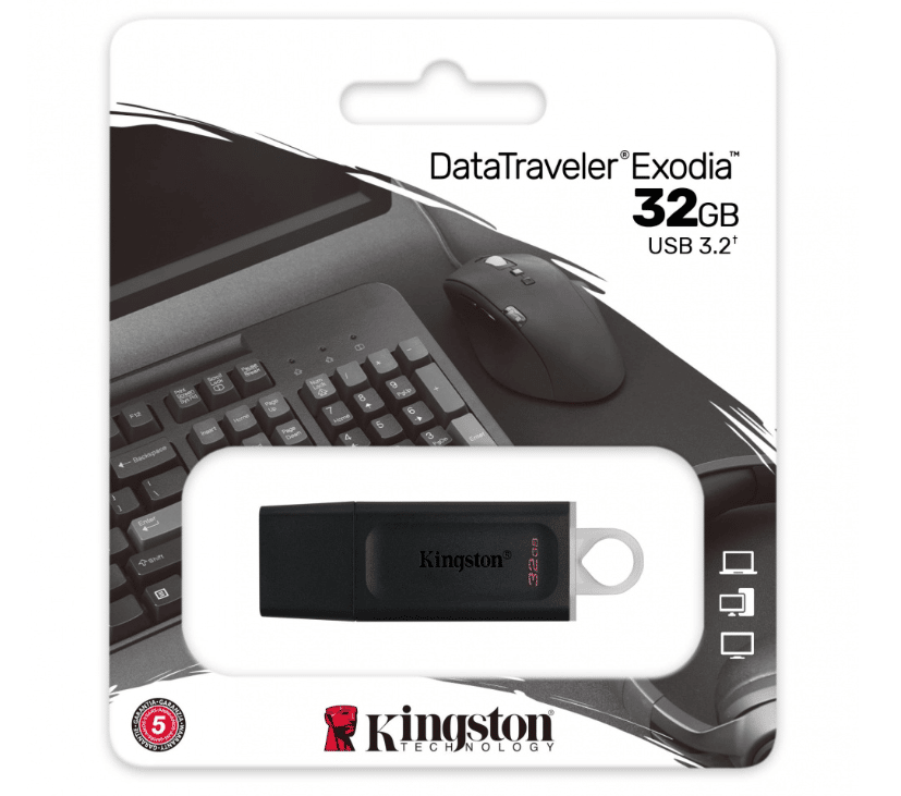 MEMORIA KINGSTON 32GB USB 3.2 ALTA VELOCIDAD / DATATRAVELER EXODIA DTX/32GB pue