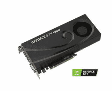 TARJETA DE VIDEO PNY NVIDIA GEFORCE GTX 1660 BLOWER 6GB GDDR5 PCI EX