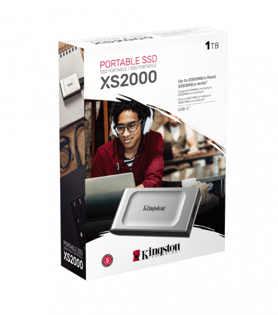 Unidad  Ssd Kingston Xs2000 2000gb Portatil Conecttype-c(sxs2000/2000g)