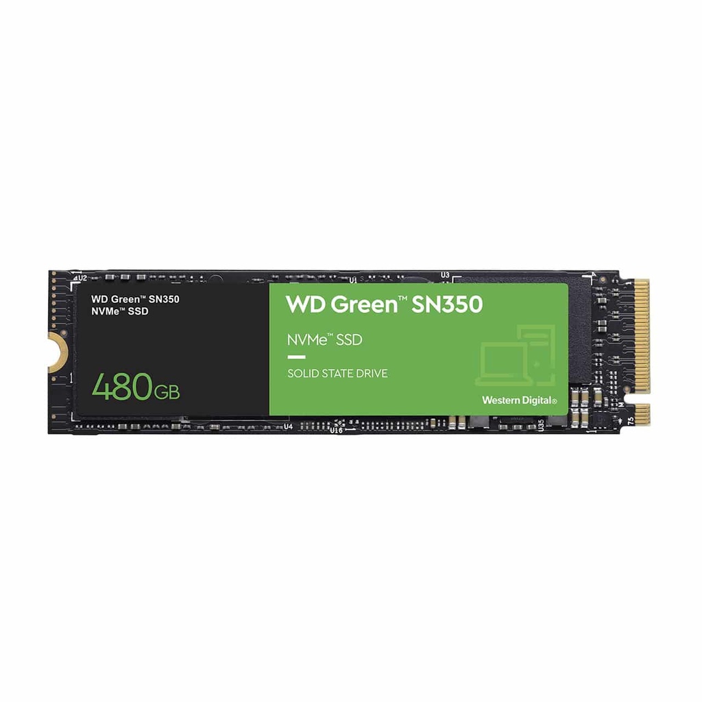 Unidad                             Ssd M.2 Wd Sn350 480gb Wds480g2g0c Green Pcie Nvme