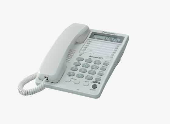 Panasonic  Telefono Alambrico Con Lcd Altavoz Blanco(kx-ts108)
