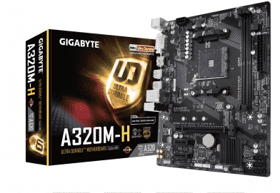TARJETA MADRE GIGABYTE A320M-H AM4 RYZEN