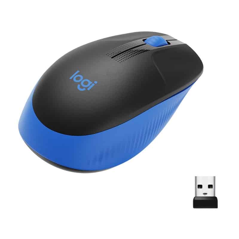 Mouse  Logitech M190 Inalambrico Ambidiestro Azul (910-005903)