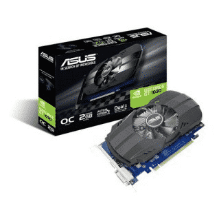 TARJETA DE VIDEO ASUS GEFORCE GT 1030 PH-GT1030-O2G - 2GB