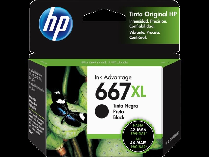 Cartucho                                                                                                                                                                                                De Alto Rendimiento Hp Advantage 667xl, Negro (3ym81al)
