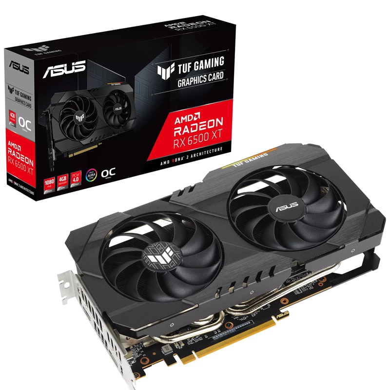 Tarjeta  De Video Asus Tuf-rx6500xt-o4g-gaming Oc 4gb Gdrr6/hdmi/dp