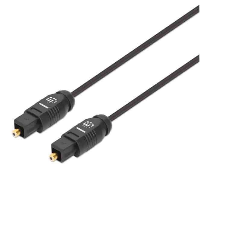 Cable  Óptico Manhattan Audio Toslink M-m 5.0m Negro 356091