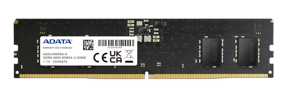 Memoria                                                                                                                                                Ddr5 Adata 16gb 4800mhz Udimm (ad5u480016g-s)