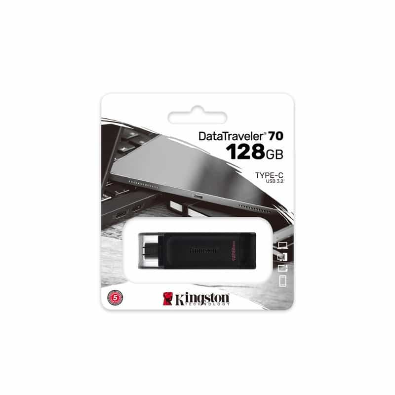Memoria  Flash Kingston 128 Gb Usb-c 3.2 (dt70/128gb)