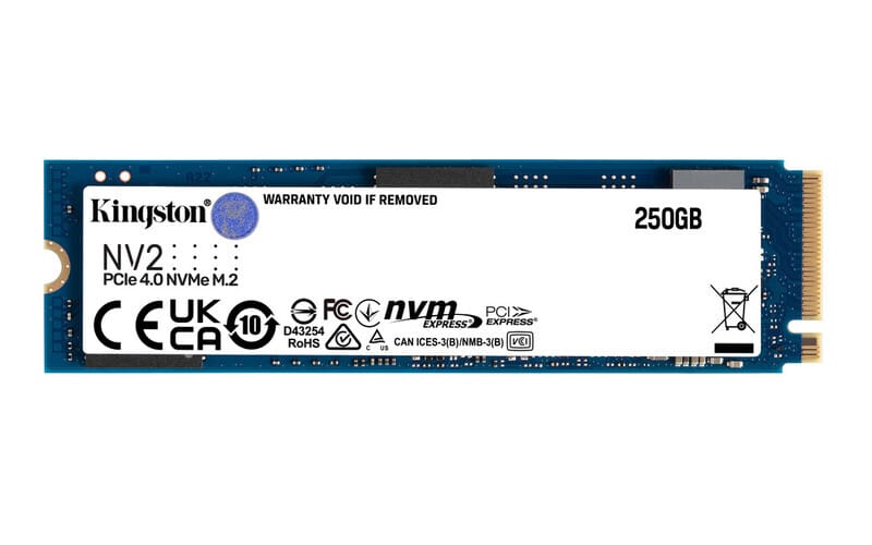 Unidad  Ssd Kingston Nv2 250gb M.2 2280 Nvme 3000mb/s(snv2s/250g)